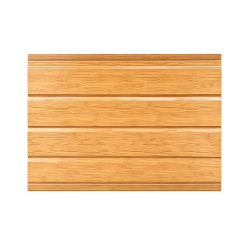 Bamboo Grain Flat Metal Panels With Three Grooves Insulated Wall Siding