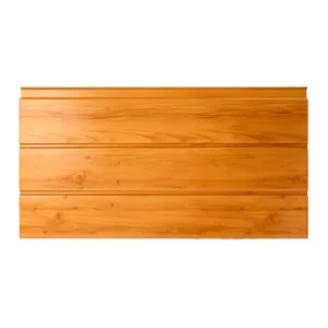 Pine Knot Grain Flat Metal Panels With Double Straight Grooves Insulated Wall Siding