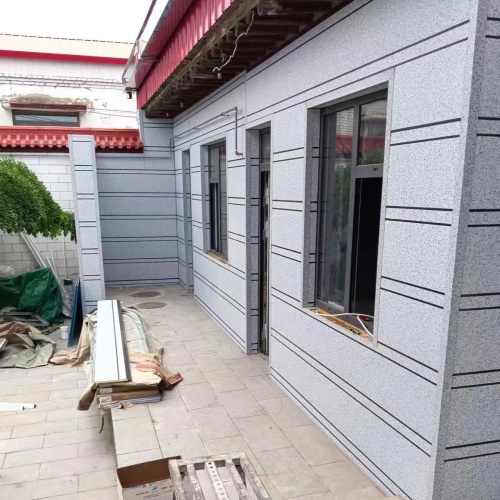 Double Groove Marble Grain Insulated Metal Wall Siding - Image 3