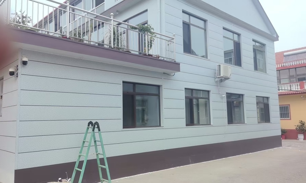 Single Groove Marble Grain Insulated Metal Wall Siding - الصورة 2
